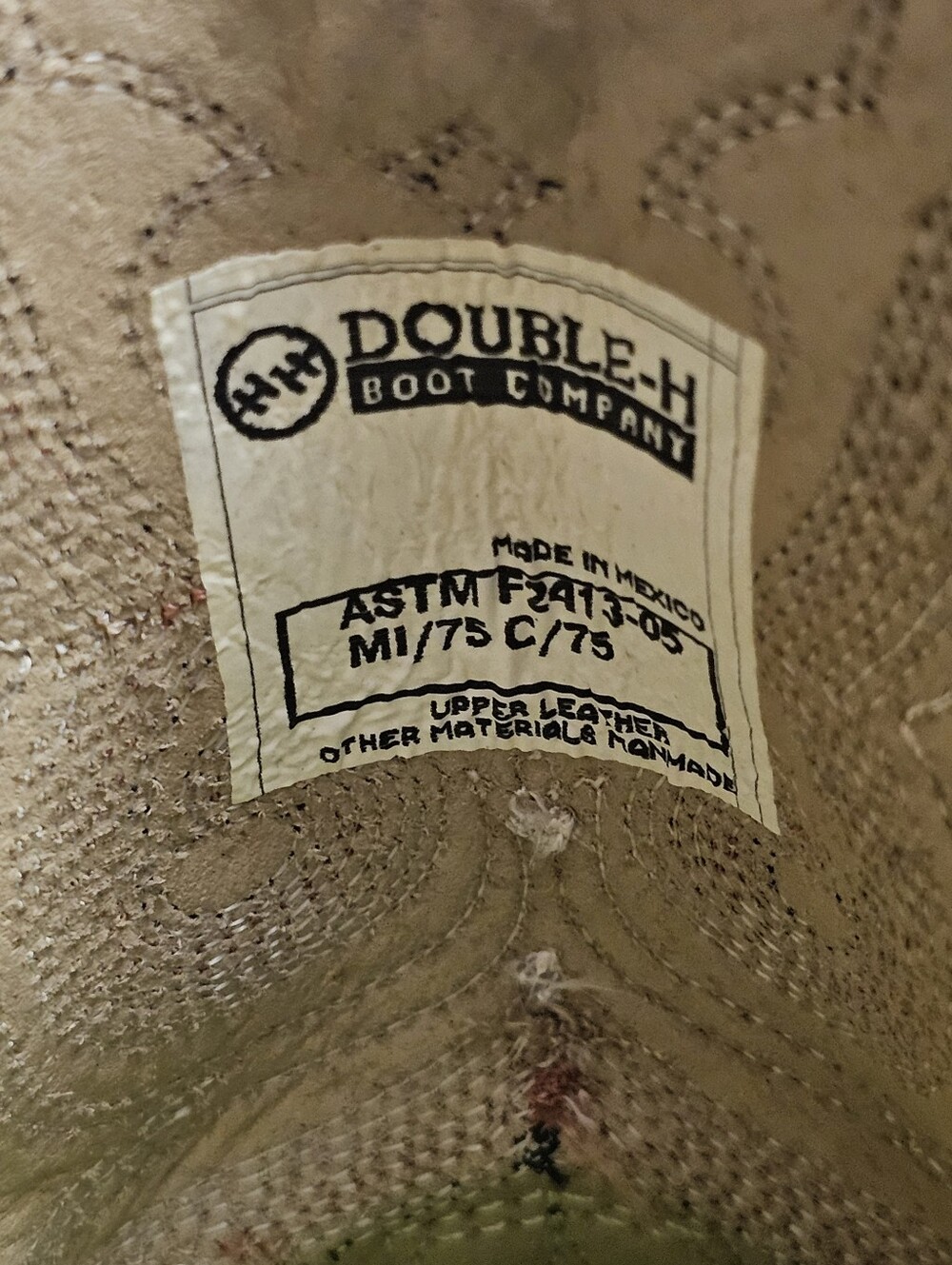 Double H Steel Toe Cowboy Boots Mens Size 11.5 Western Embroidered DH3658 - Picture 14 of 16